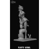 NAVY GIRL. Scale 90mm