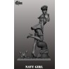 NAVY GIRL. Scale 90mm