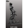 NAVY GIRL. Scale 90mm