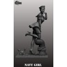 NAVY GIRL. Scale 90mm