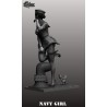 NAVY GIRL. Scale 90mm