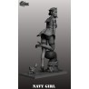 NAVY GIRL. Scale 90mm