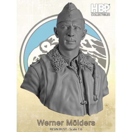 Werner Mölders.Bust scale 1/6