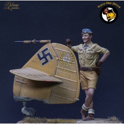 H.J.Marseille 100mm with Bf109 tail