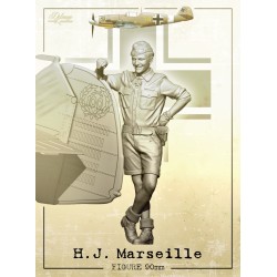 H.J.Marseille 100mm with Bf109 tail