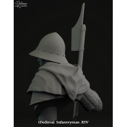 Medieval Infantryman XIV .Bust scale 1/10