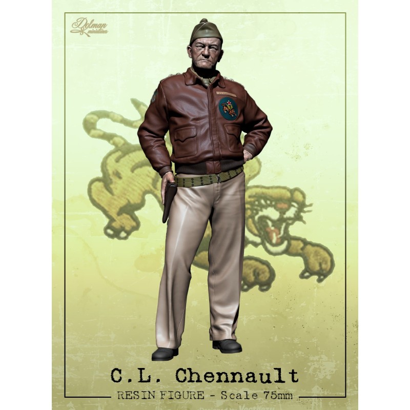 C.L.Chennault.Scale 80mm