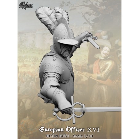 European Officer XVI c.Bust  1/10