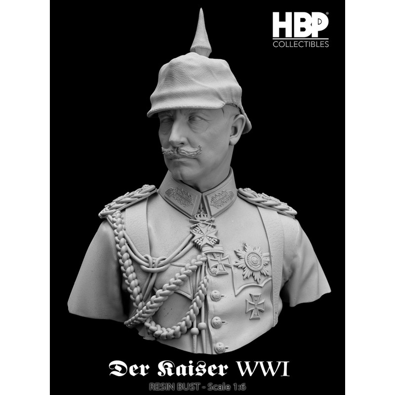 Der Kaiser WWI .Bust Scale 1/6