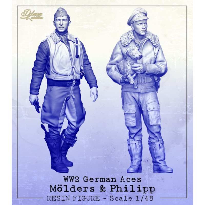 WW2 German Aces.W.Mölders and H.Philipp . Scale 1/48 WW2 German Aces.W.Mölders and H.Philipp . Scale 1/48