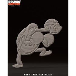 68th Tank Battalion.WW2. Flat Figure  7cm High