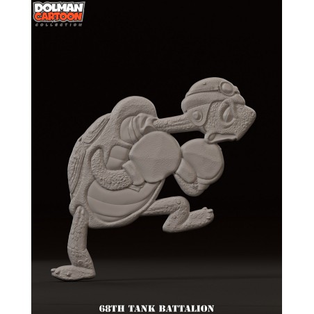 68th Tank Battalion.WW2. Flat Figure  7cm High