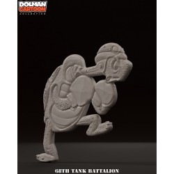 68th Tank Battalion.WW2. Flat Figure  7cm High
