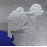 68th Tank Battalion.WW2. Flat Figure  7cm High